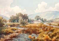 RIVER IN THE GLENS by Donal McNaughton at Ross's Online Art Auctions