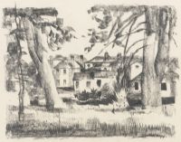 HOUSES, DHU VARREN, PORTRUSH by Colin Middleton RHA RUA at Ross's Online Art Auctions