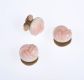 SET OF THREE CARVED CORAL & YELLOW METAL DRESS STUDS at Ross's Online Art Auctions