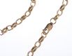 LONG 9 CARAT GOLD OVAL LINK NECKLACE at Ross's Online Art Auctions