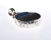 LARGE SILVER FOB WITH MARBLE & MOTHER OF PEARL PANELS at Ross's Online Art Auctions