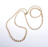 DOUBLE STRING OF GRADUATED CIRO PEARLS WITH A 9 CARAT ROSE GOLD CLASP at Ross's Online Art Auctions