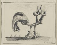 SURREAL CREATURE by Colin Middleton RHA RUA at Ross's Online Art Auctions