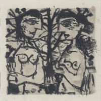 TWO WOMEN by Colin Middleton RHA RUA at Ross's Online Art Auctions