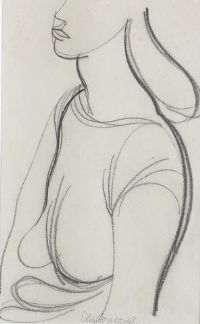GIRL by Colin Middleton RHA RUA at Ross's Online Art Auctions