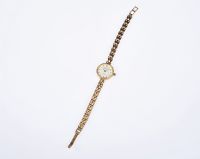 LADY'S 9 CARAT GOLD AVIA CLASSIC WRIST WATCH WITH A 9 CARAT GOLD MESH BRACELET at Ross's Online Art Auctions