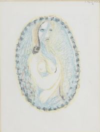 FEMALE NUDE by Colin Middleton RHA RUA at Ross's Online Art Auctions
