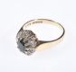9 CARAT GOLD SAPPHIRE & DIAMOND CLUSTER RING at Ross's Online Art Auctions