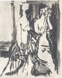 TWO FIGURES by Colin Middleton RHA RUA at Ross's Online Art Auctions
