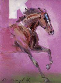 GALLOPING PONY by Con Campbell at Ross's Online Art Auctions