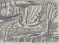 FIGURE IN A BOAT by Colin Middleton RHA RUA at Ross's Online Art Auctions
