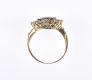 18 CARAT GOLD SAPPHIRE & DIAMOND CLUSTER RING at Ross's Online Art Auctions
