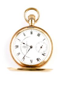 GENT'S GOLD PLATED SWISS POCKET WATCH at Ross's Online Art Auctions