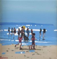 KIDS PLAYING by John Morris at Ross's Online Art Auctions