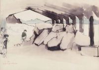 POTATO SHED by Tom Carr HRHA HRUA at Ross's Online Art Auctions