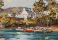THE VILLAGE OF CUSHENDUN by Colin Gibson at Ross's Online Art Auctions