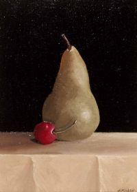 PEAR & CHERRY by Kevin Meehan at Ross's Online Art Auctions