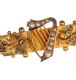 9 CARAT GOLD & SEED PEARL BAR BROOCH at Ross's Online Art Auctions