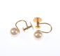 PAIR OF 9 CARAT GOLD & PEARL SCREW CLIP EARRINGS at Ross's Online Art Auctions
