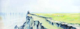 COASTAL PATH NEAR MUSSENDEN TEMPLE by Martina McLaughlin at Ross's Online Art Auctions