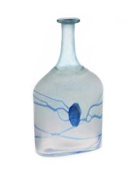 BERTIL VALLIEN KOSTA BODA (SWEDEN B.1938) VASE - LIGHT BLUE, MOUTH BLOWN GLASS at Ross's Online Art Auctions