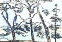 TREES by Maurice Canning Wilks ARHA RUA at Ross's Online Art Auctions