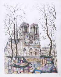 NOTRE DAME, PARIS by French School at Ross's Online Art Auctions