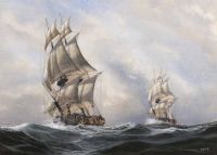 TALL SHIPS by Les Jones ARUA at Ross's Online Art Auctions