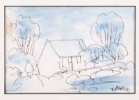 COTTAGE by Markey Robinson at Ross's Online Art Auctions
