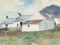 MOUNTAIN COTTAGE by William McKibbin at Ross's Online Art Auctions