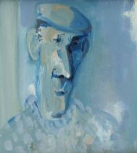 MAN WITH CAP by George Campbell RHA RUA at Ross's Online Art Auctions