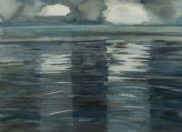 WHITE CLOUDS OVER THE SEA by Catherine Thompson at Ross's Online Art Auctions