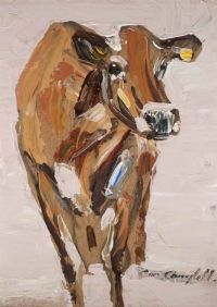 THE JERSEY COW by Con Campbell at Ross's Online Art Auctions