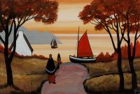 ON THE WAY TO SEA by J.P. Rooney at Ross's Online Art Auctions