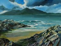 THE MOURNES FROM ROSSGLASS by James G. Miles at Ross's Online Art Auctions