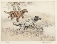 GUN DOGS I by Henry Wilkinson RE ARCA at Ross's Online Art Auctions