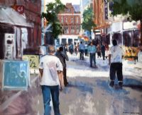 ANN STREET, BELFAST by Dennis Orme Shaw at Ross's Online Art Auctions
