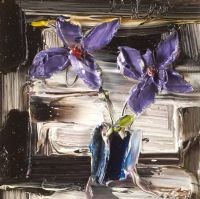 PURPLE BLOSSOMS by Colin Flack at Ross's Online Art Auctions