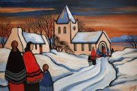 SUNDAY MORNING IN WINTER by J.P. Rooney at Ross's Online Art Auctions