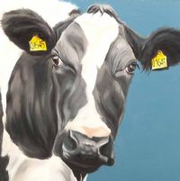 COW'S HEAD by Thuline De Cock at Ross's Online Art Auctions