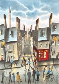 GIRLIES NIGHT OUT by John Ormsby at Ross's Online Art Auctions