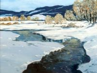 WINTER LANDSCAPE by Hugh McIlfatrick at Ross's Online Art Auctions