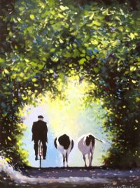 ROUNDING UP THE STRAYS by Gregory Moore at Ross's Online Art Auctions