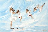 ON THE SWINGS by Lorna Millar at Ross's Online Art Auctions