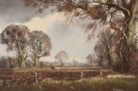 PLOUGHING THE FIELD by Tom Stephenson at Ross's Online Art Auctions