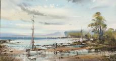 SAILING BOAT, STRANGFORD LOUGH by Frank Fitzsimons at Ross's Online Art Auctions