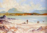 BEACH SCENE by Rachel Grainger Hunt at Ross's Online Art Auctions
