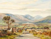 THE WINDY GAP FROM THE AUGHRIM HILLS by Vittorio Cirefice at Ross's Online Art Auctions