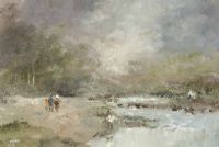 ALONG THE RIVER LAGAN by Tom Kerr at Ross's Online Art Auctions