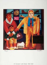 AN TAOISEACH JOHN BRUTON by Graham Knuttel at Ross's Online Art Auctions